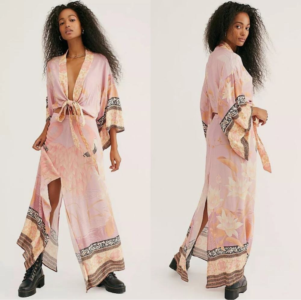 Spell & The Gypsy Collective XS Cherry Blossom 2 Piece Skirt Set